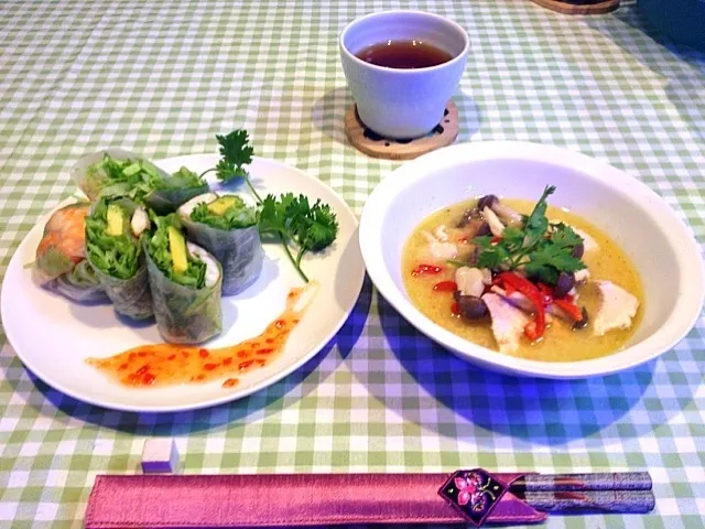 Green Curry and Spring Roll|Yukiさん