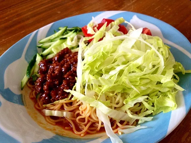 坦々ごま冷麺 レタス盛り|庭のうぐいすさん