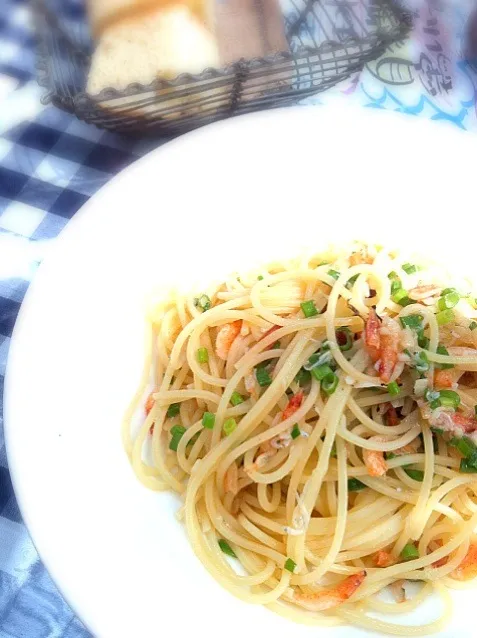 桜エビとシラスのパスタ|ヒロコさん