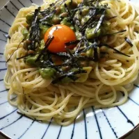 Snapdishの料理写真:アボカドと納豆のパスタ|めぐみさん