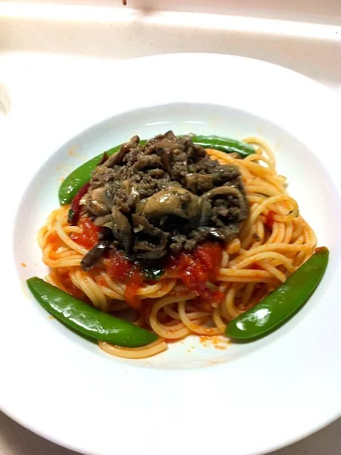 Spagetti con Ragu|kimurasatoshitogoonapicnicさん