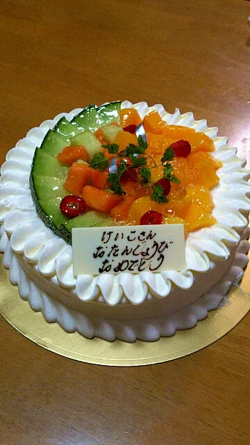 お母さんの誕生日ケーキ    今日だけダイエットおやすみします(笑)|みっこさん