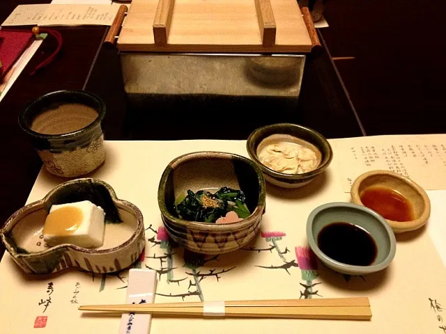 梅の花膳 極 （小鉢・季節のお浸し・湯葉煮）|sachieさん