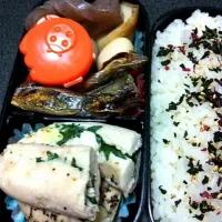 Snapdishの料理写真:ささみのシソチーズ蒸し巻弁当|瑠璃さん