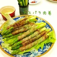 Snapdishの料理写真:アスパラ肉巻♪