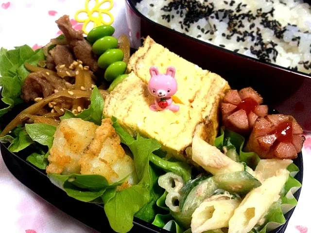 Snapdishの料理写真:☆牛肉と牛蒡のしぐれ煮弁当☆|めぐさん