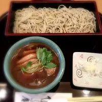 zaru soba with duck soup|shierlyさん