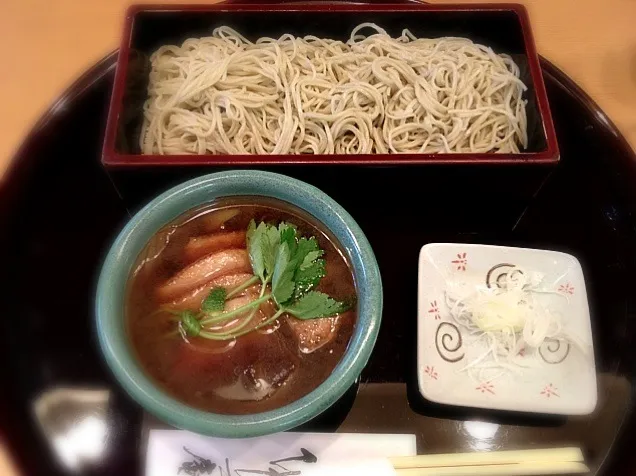 zaru soba with duck soup|shierlyさん