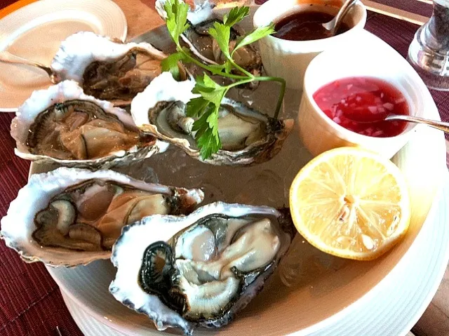 Snapdishの料理写真:USA & Australia fresh oyster🐚|PeonyYanさん