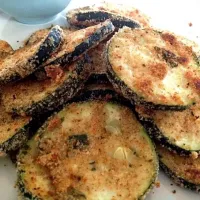 Snapdishの料理写真:homegrown breaded zucchini|Liane Lattoさん