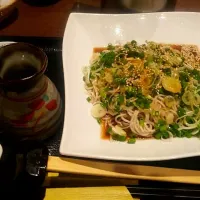 Snapdishの料理写真:つめねぎ（冷たいねぎ蕎麦）|moaikidsさん