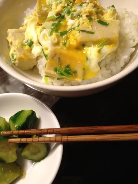 ＊高野豆腐の卵とじ丼|はなさん