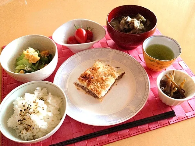 実家朝ご飯|ちび隊長さん