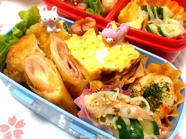 ササミのシソ巻チーズカツ弁当|めぐさん