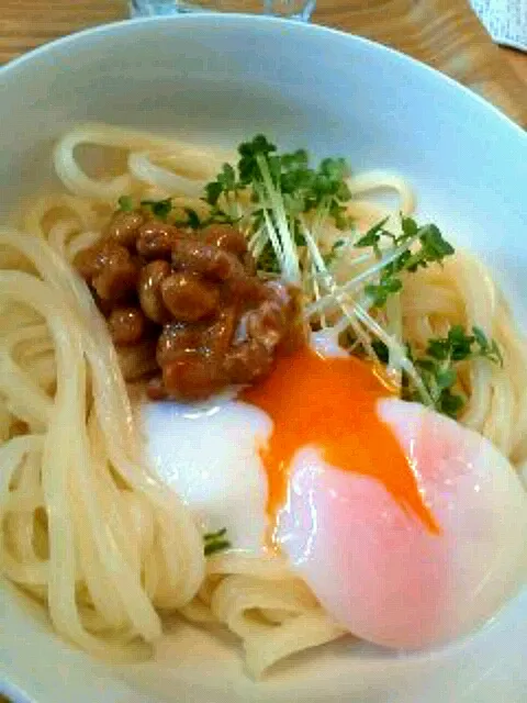 Snapdishの料理写真:納豆うどん|ちびめがさん