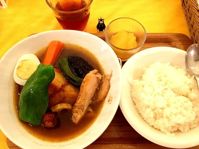 スープカレーランチを、チキントッピングで！|大阪カレー部長さん