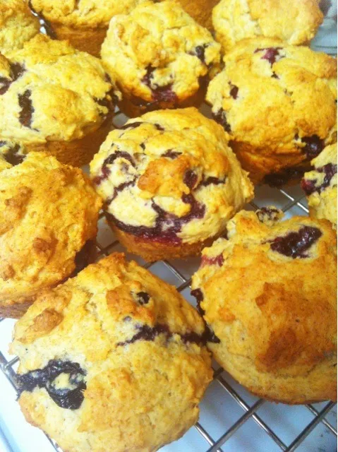 Snapdishの料理写真:Blueberry Muffins|mamakumiさん