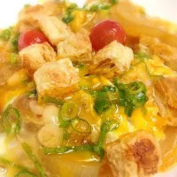 Snapdishの料理写真:高野豆腐と油揚げの玉子丼