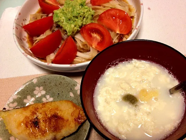 まぐろの西京焼き、大根トマトアボカドサラダ|ひろみさん