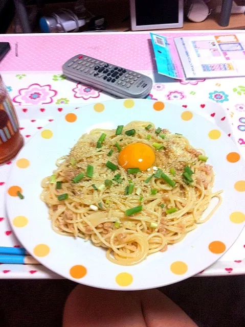 納豆パスタ|本郷 三鈴さん