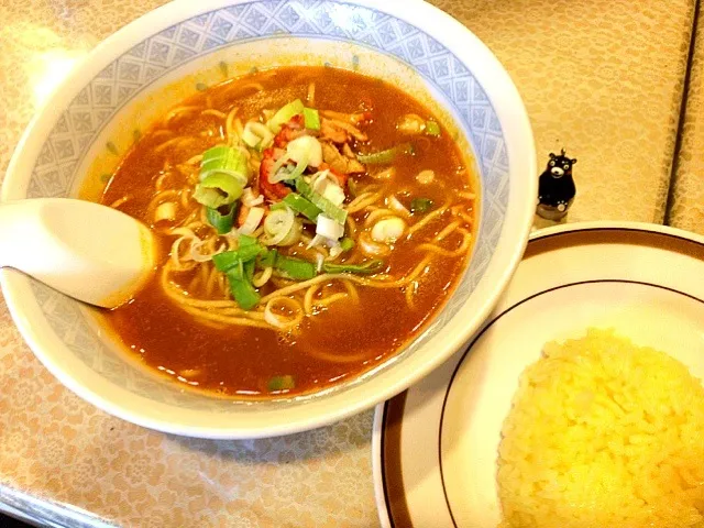 インドラーメン！サフランライス付|大阪カレー部長さん