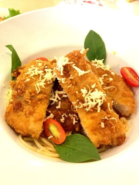 Spaghetti Breaded Pork|Queenさん