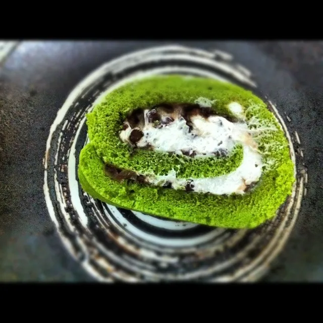 green tea roll cake|Matsu sweetsさん