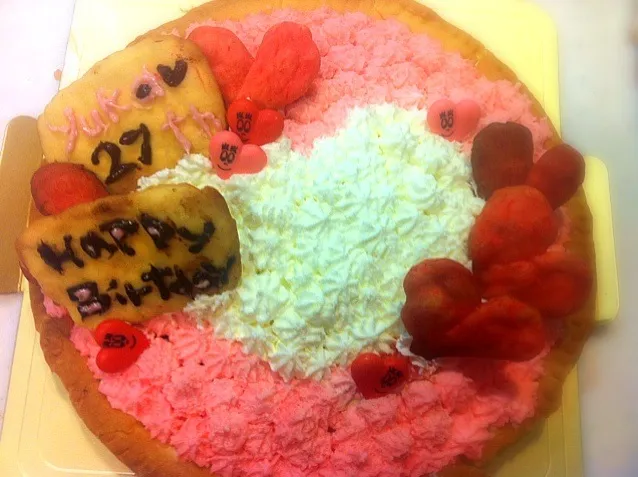 お誕生日ケーキ♥愛情込めて作りました♥いっぱいがテーマ(*´ω｀*)|やすこさん