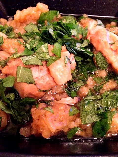 鳥茶漬け|たくさん