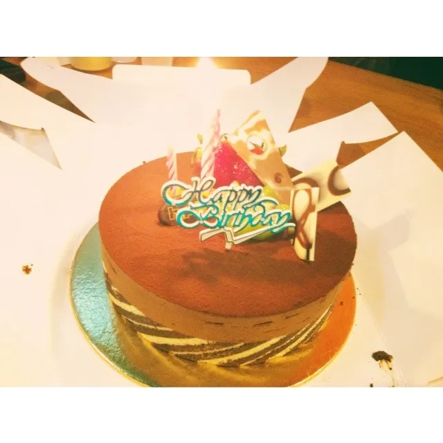 Chocolate layered cake.|Justinaさん