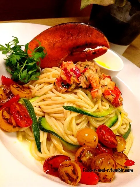 Lemon-Butter Lobster with pasta and veggies|Taste-New Americanさん