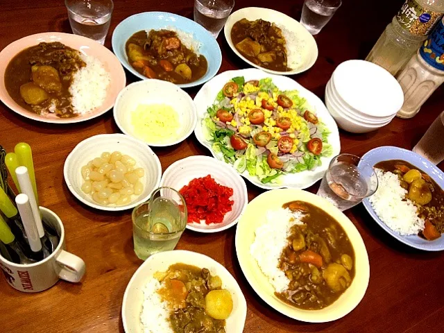 Snapdishの料理写真:土曜日はカレーライス(*^o^*)|chieko ♪さん