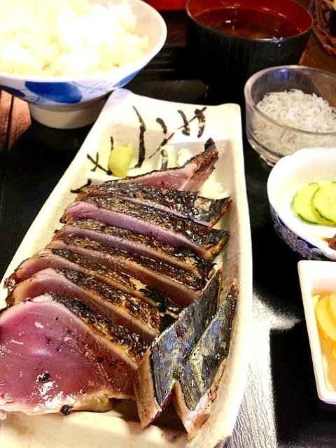 藁焼きたたき定食|かっぴーさん