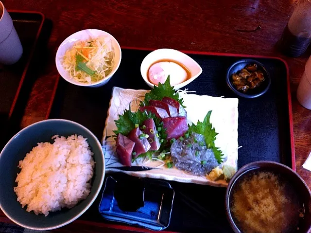 本日の定食刺身三点生しらす|yamamoto fumikoさん