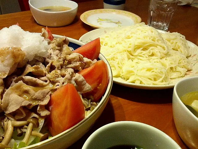 七夕の晩ごはん　そうめんと冷しゃぶ|kinokodonさん