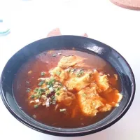 Snapdishの料理写真:明星 中華三昧 赤坂榮林 酸辣湯麺|chamiekoさん