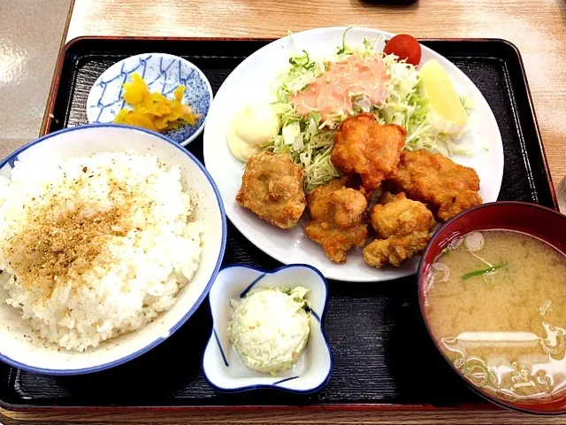 二種類の唐揚げ定食|蓮さん