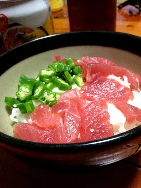 Snapdishの料理写真:ネバネバ丼～手～抜きすきすき～♪|あゆざるさん