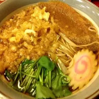 Snapdishの料理写真:締めはたぬきそば|akkeyさん