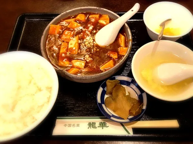 麻婆豆腐定食|しろくまさん