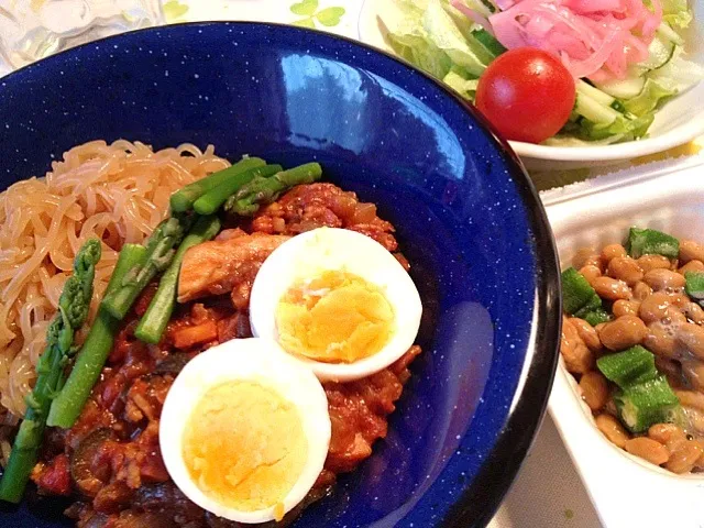 Snapdishの料理写真:糖質制限食の晩ご飯|mari miyabeさん