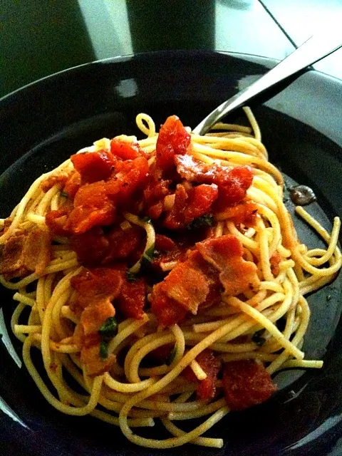 Fresh Basil Tomatoe Pasta|Mrs. Beagleさん