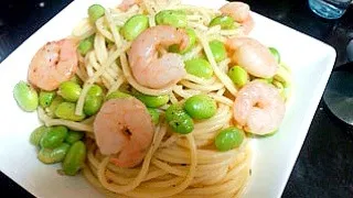 海老と枝豆のパスタ|ふたばさん