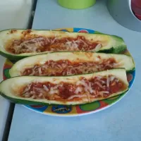 Snapdishの料理写真:Zucchini boats|irisさん