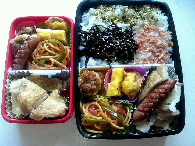 本日洋風弁当。毎日暑いですね！|ふかさくさん