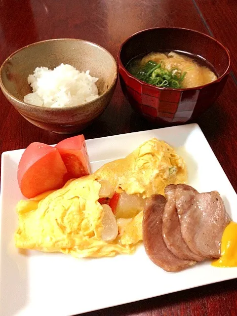 冬瓜のリメイクオムレツ・焼きハム|かっぴーさん