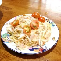 Snapdishの料理写真:ツナオニオンの冷製パスタ|MIMI@さん