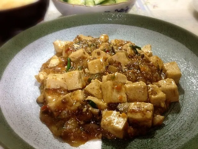 ニラの香りを効かせて豆板醤と甜麺醤のピリ辛四川風麻婆豆腐( ´ ▽ ` )ﾉ|Seiyaさん