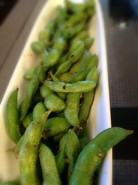 Gina's Garlicy Spicy Edamame|gigiさん