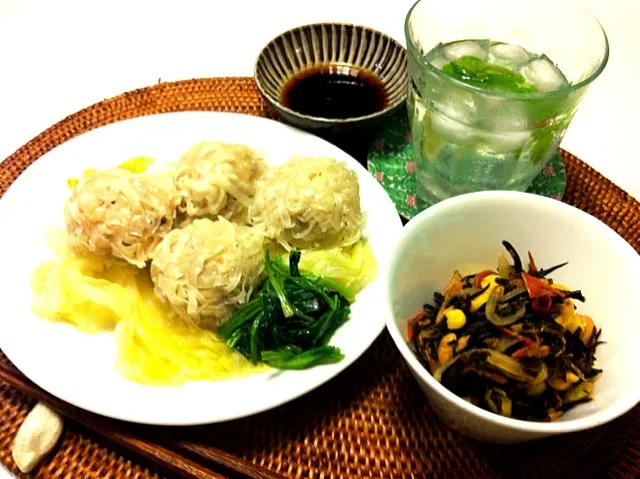 とうふしゅうまいと洋風ひじき煮|なおさん